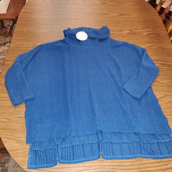 BNWT UMGEE  Too Blue To Be True Sapphire Sweater Large - Picture 5 of 6